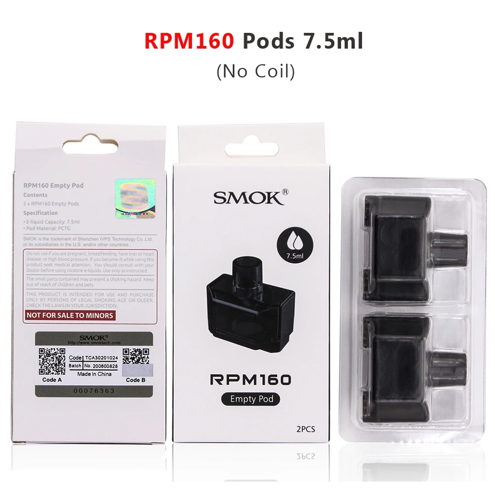 Оригинальная электронная сигарета SMOK RPM160 Нагреватель 160 оборотов в минуту