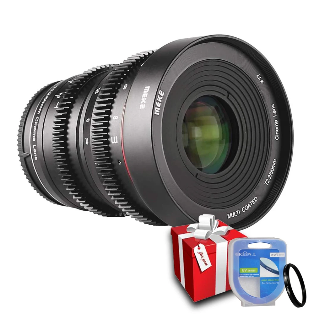 

Meike 50MM T2.2 Large Aperture Manual Focus Cine Lens for Micro Four Thirds MFT M4/3 Mount for Olympus Panasonic Lumix GX8 G9