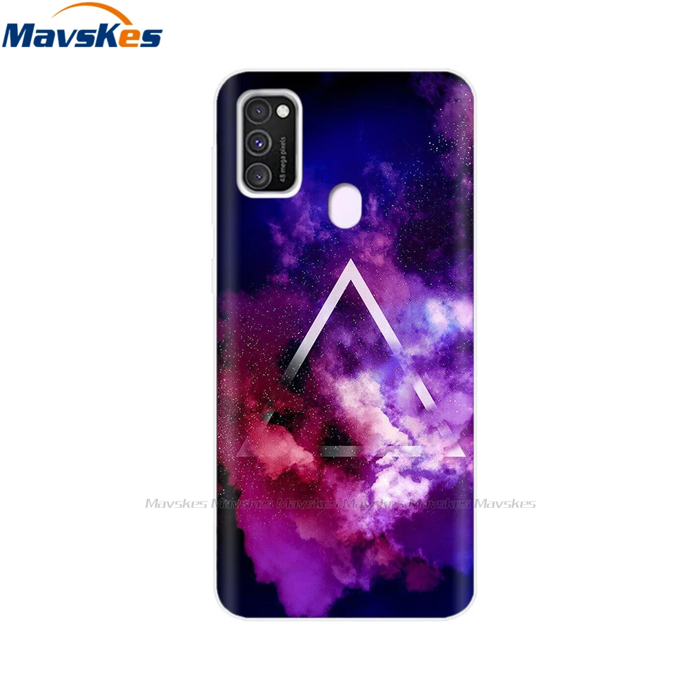 For Samsung M21 Case 6.4 inch Silicone Soft Back Cover For Samsung Galaxy M21 Case Cartoon TPU Coque for Samsung M 21 Bumper Bag