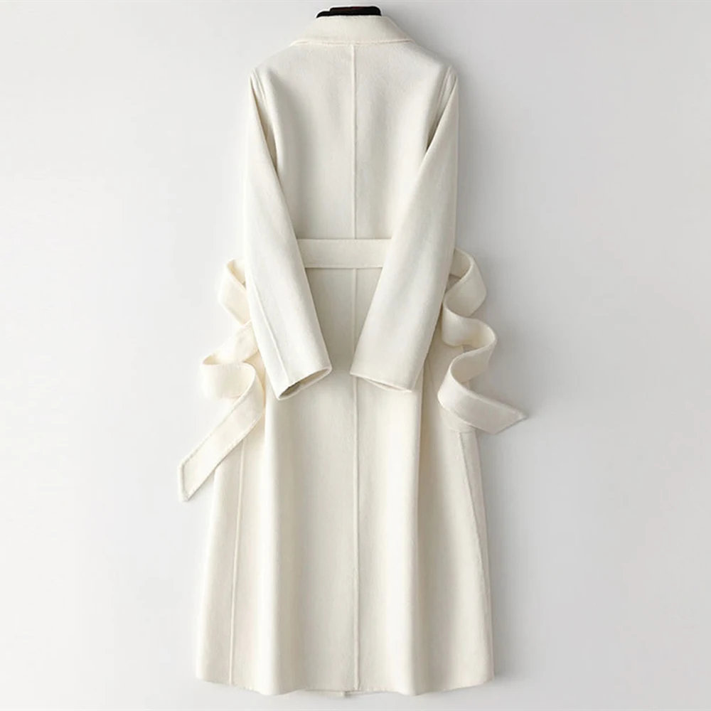 Пальто из натурального кашемира для девочек Новинка Весна Осень зима 2021