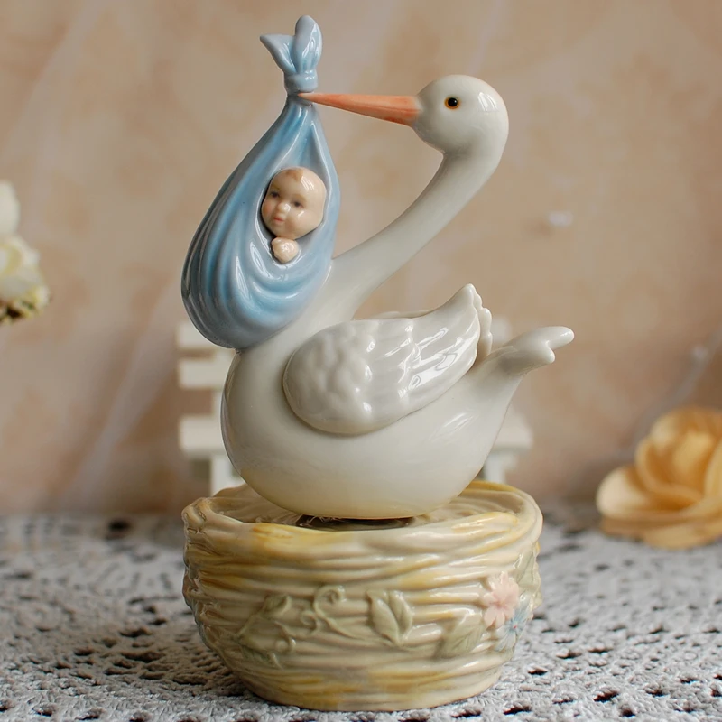 Изысканная музыкальная шкатулка высокого качества из американской керамики