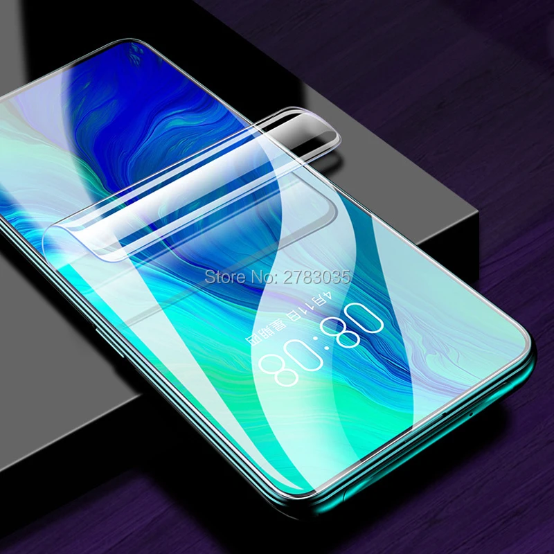 Для Oppo Realme X2 Pro 5 3 2 Q C2 C1 Reno 10x Zoom Ace Reno2 Z прозрачный ТПУ/матовый гидрогель полное