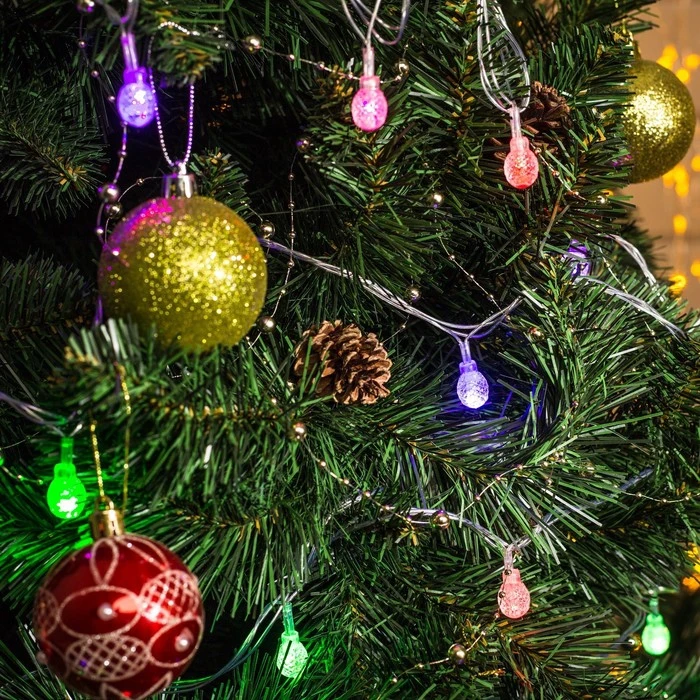 Гирлянда &quotНить&quot с насадками “Мини фонарик” 5 м LED 20 220V мигает нить прозрачная