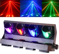6pcs stage lighting fixtures 4x10w rgbw 4in1 dj led dmx scanner beam stage dj disco night club