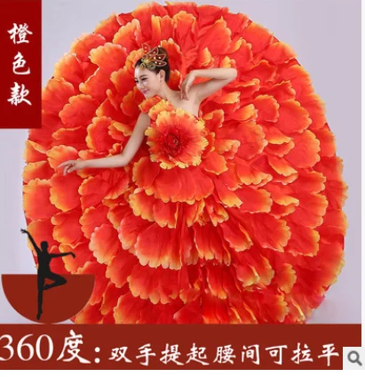 2022 Платье Фламенко танцевальная Цыганская юбка женская модель в Испании большой