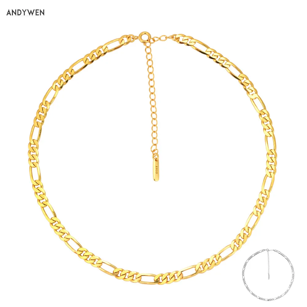 Женский чокер из серебра 925 пробы толщиной 5 мм|Ожерелья| |