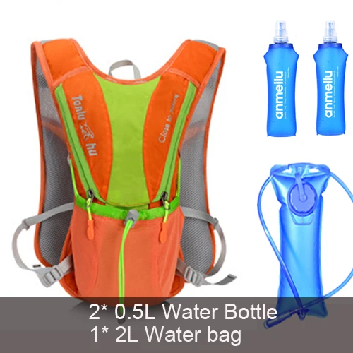 backpack and 3L 10L, женская и мужская сумка, марафон, гидратационный жилет, упаковка для 2л, сумка для воды, для велоспорта, пешего туризма, сумка для спорта на открытом воздухе, рюкзак для бега - Цвет: backpack and 3L