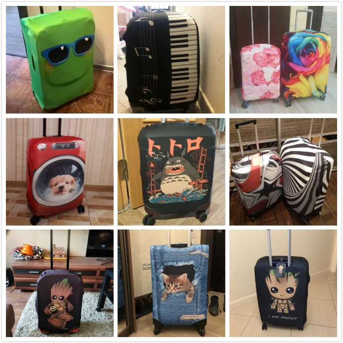 ADVOCATOR Cute Panada Pattern Travel Accessory Protective Covers Spandex Waterproof Luggage Cover Elasticity Trolley Cover