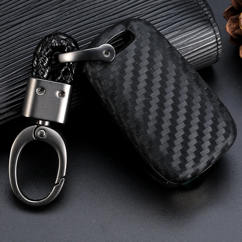 Carbon Fiber TPU Key Case Cover keyring For Hyundai I30 IX35 Accent I20 Sonata Kia K2 K5 Sportage L811 Sorento key case |