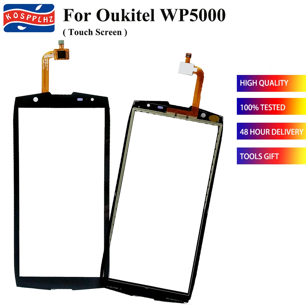 Сенсорный экран для oukitel wp5000 дигитайзер сенсор передняя внешняя стеклянная линза