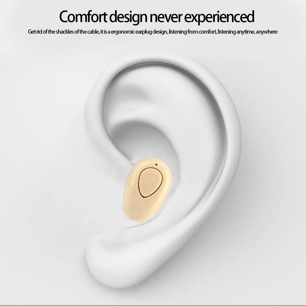 S520 мини беспроводные Bluetooth наушники спортивный динамик гарнитура стерео невидимый наушник с микрофоном для samsung Xiaomi всех телефонов