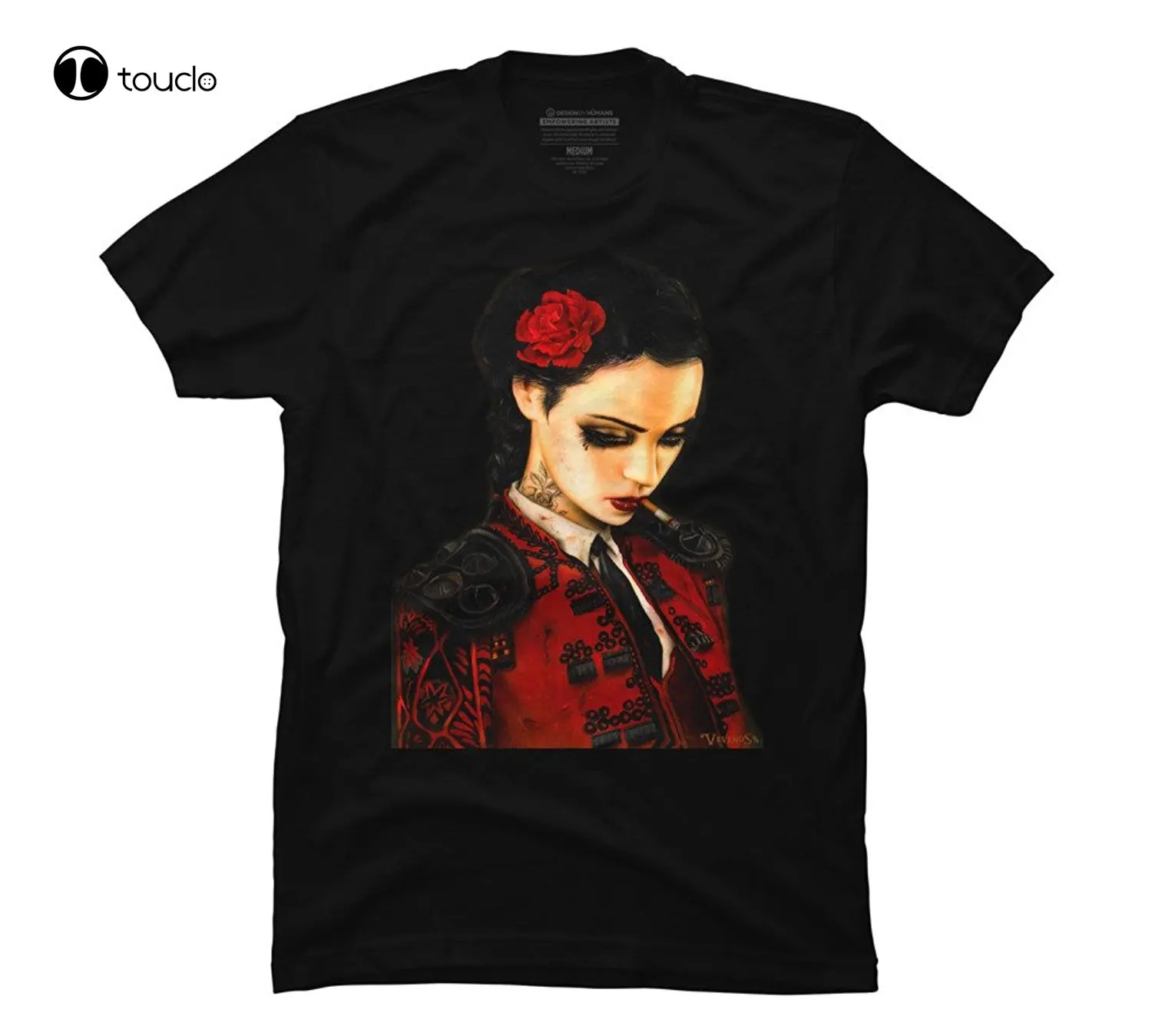 

New Summer High Quality Tee Shirt Bull Fight Her Men'S Graphic T Shirt - Design By Humans Cool T-Shirt Custom Aldult Teen Unisex