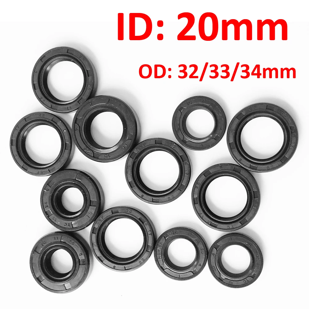 1 шт. NBR Skeleton Oil Seal TC Нитриловая Резина 20*32*10 20*32*5 20*32*6 20*32*7 20*32*8 20*33*10 20*34*7 мм|Прокладки|