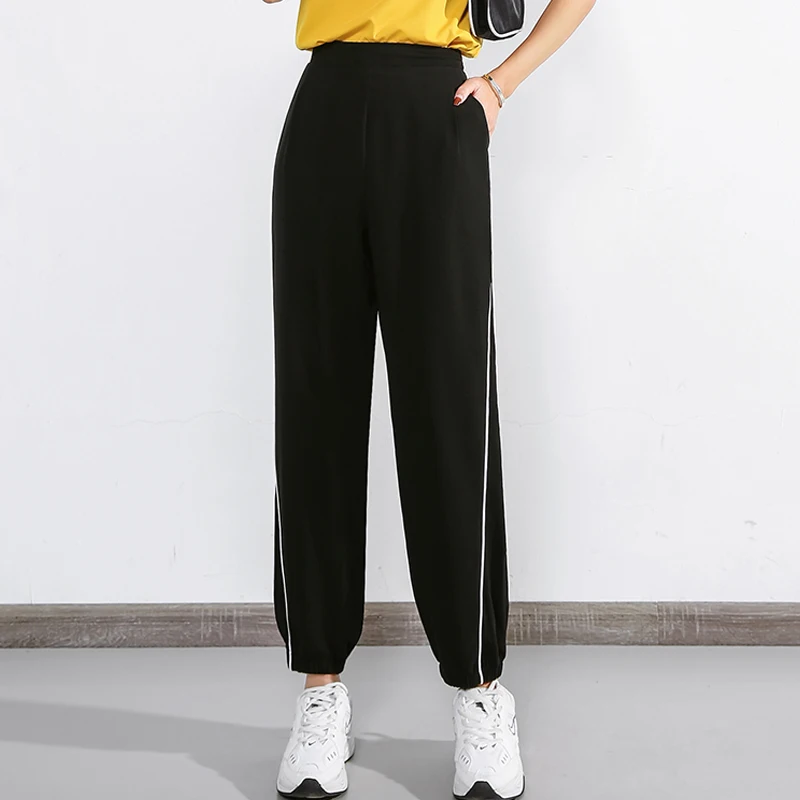 Новинка недорогие женские повседневные спортивные штаны для тренировок с