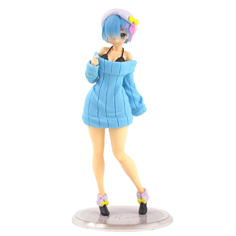 21 25 см аниме Re: жизнь в другой мир от нуля Rem Ram Швабра Sakura лоток Вентилятор ножницы
