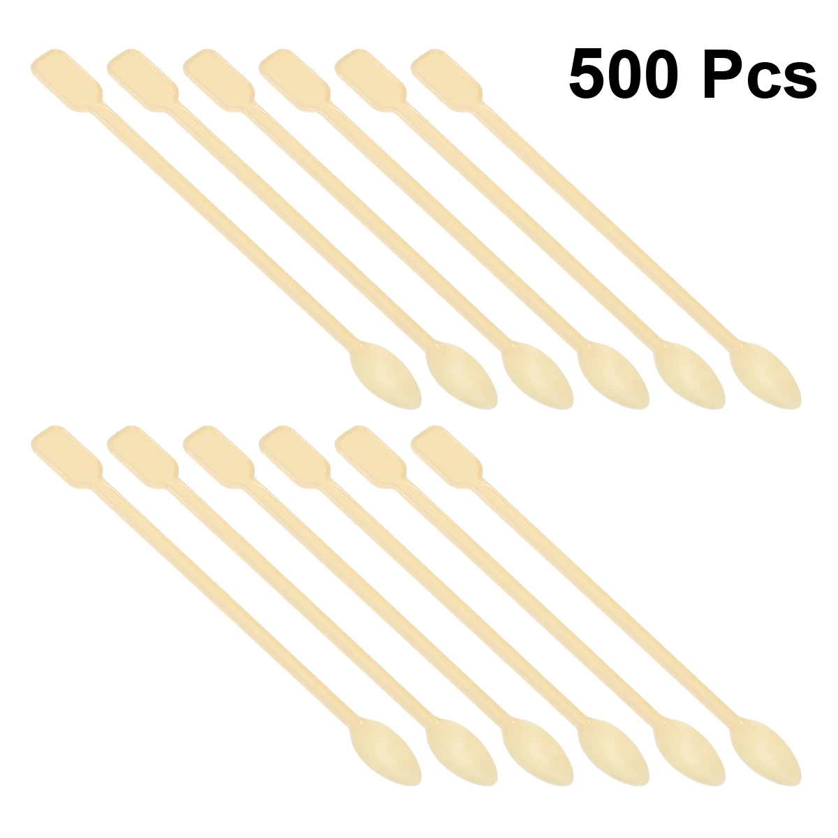 

500Pcs Disposable Plastic Coffee Spoons Food Grade Tea Spoon Stir Swizzle Sticks for Kitchen Dining Room