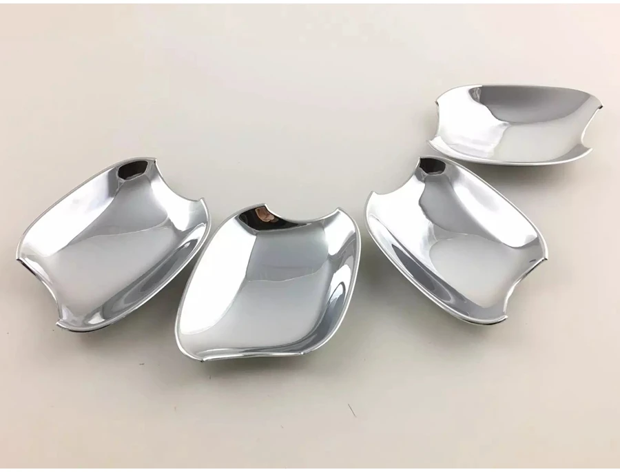 Яркая серебристая боковая дверная ручка Чаша с ручкой панель формовочная крышка