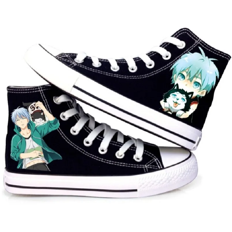Унисекс Аниме Kuroko No корзина Tetsuya для влюбленных Повседневная парусиновая обувь