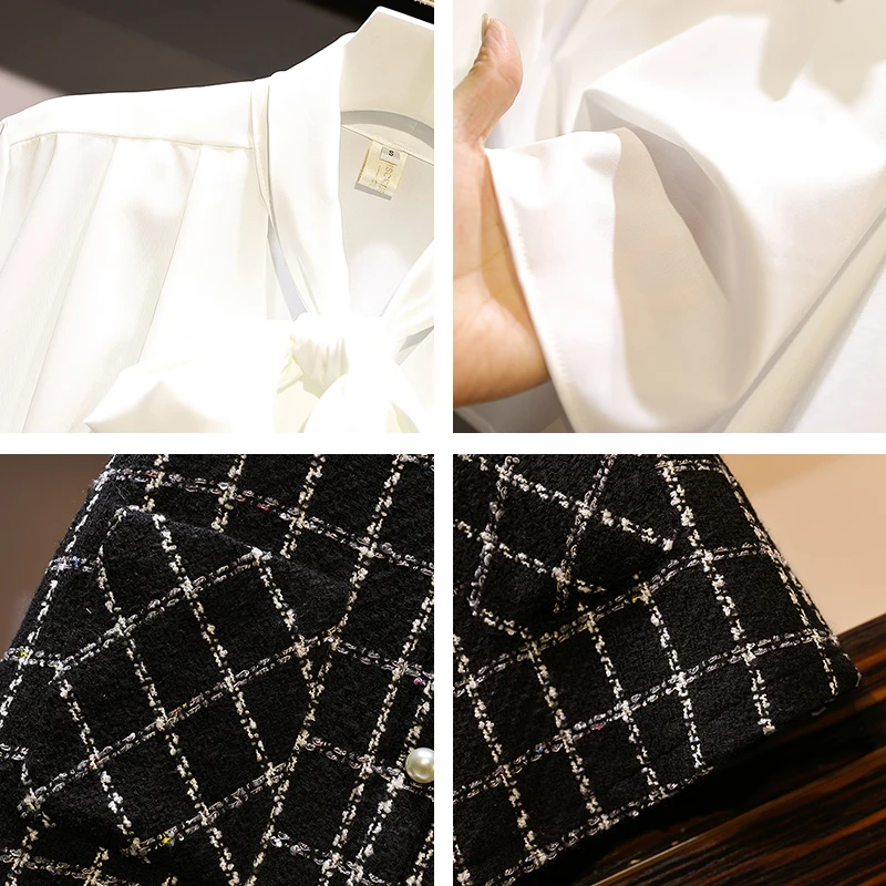 Trytree женский осенний комплект из двух предметов однобортная Повседневная Блузка