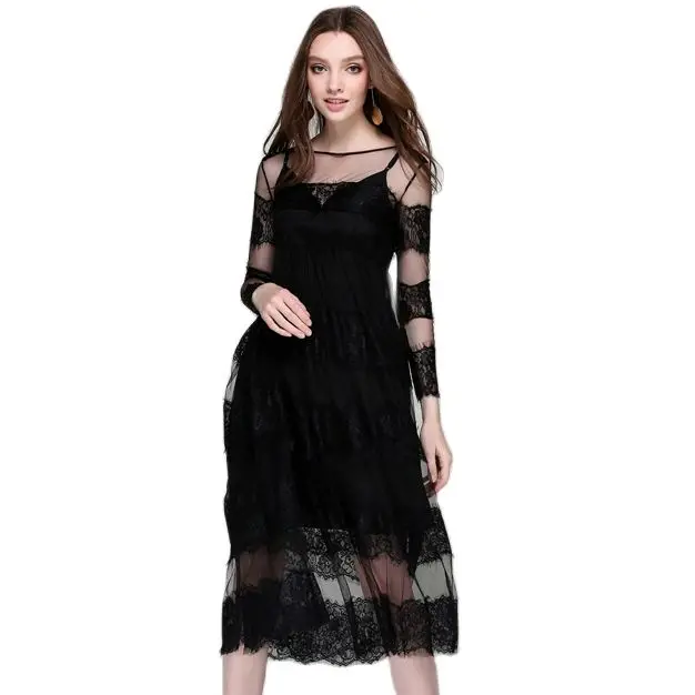 Высококачественное элегантное подиумное платье в европейском стиле сексуальное