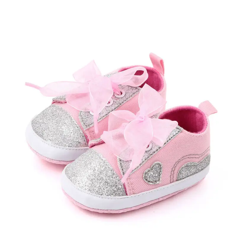 Обувь на мягкой подошве для новорожденных мальчиков и девочек парусиновые