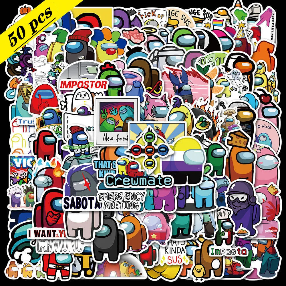

50pcs Kawaii Japan Anime Graffiti Attack on Titan Demon Slayer DIY Waterproof cute stickers Laptop Cartoon stationery sticker