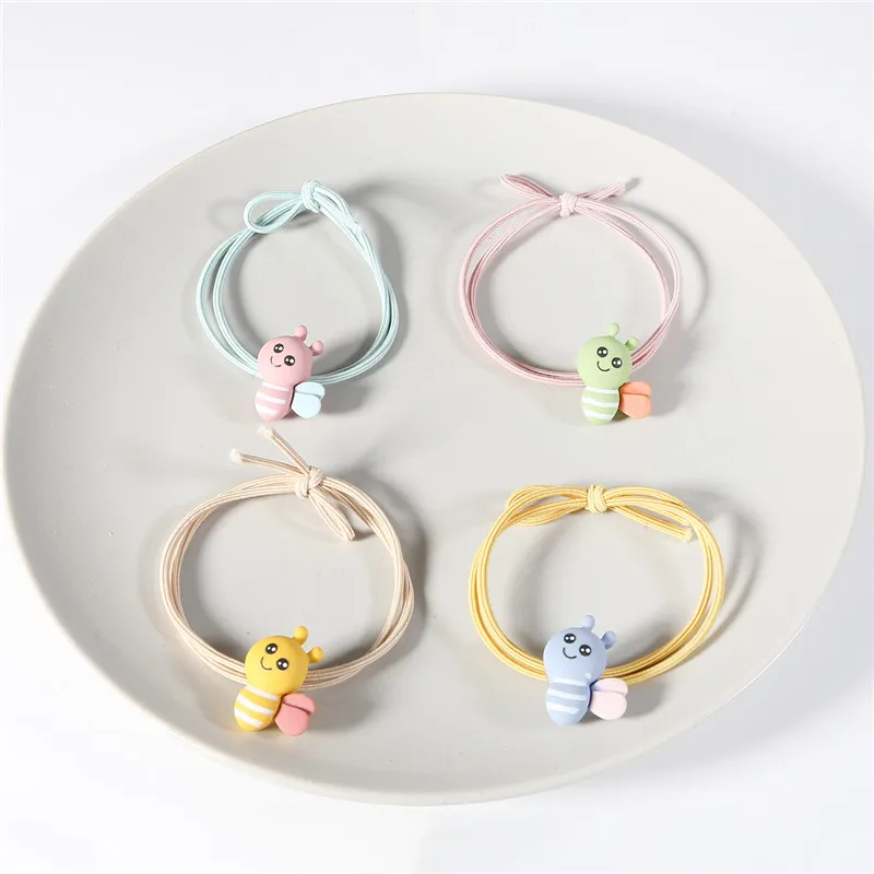 Высокое качество 1 шт. милые пчелы эластичные резинки для волос девочек конский