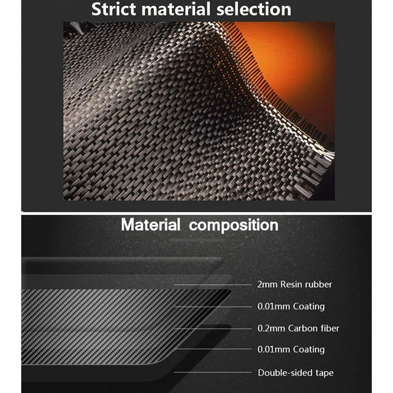 

4Pcs Car Carbon Fiber Interior Door Handle Frame Trim Replace for -BMW X5 E70(2008-2013) X6 E71(2009-2014)