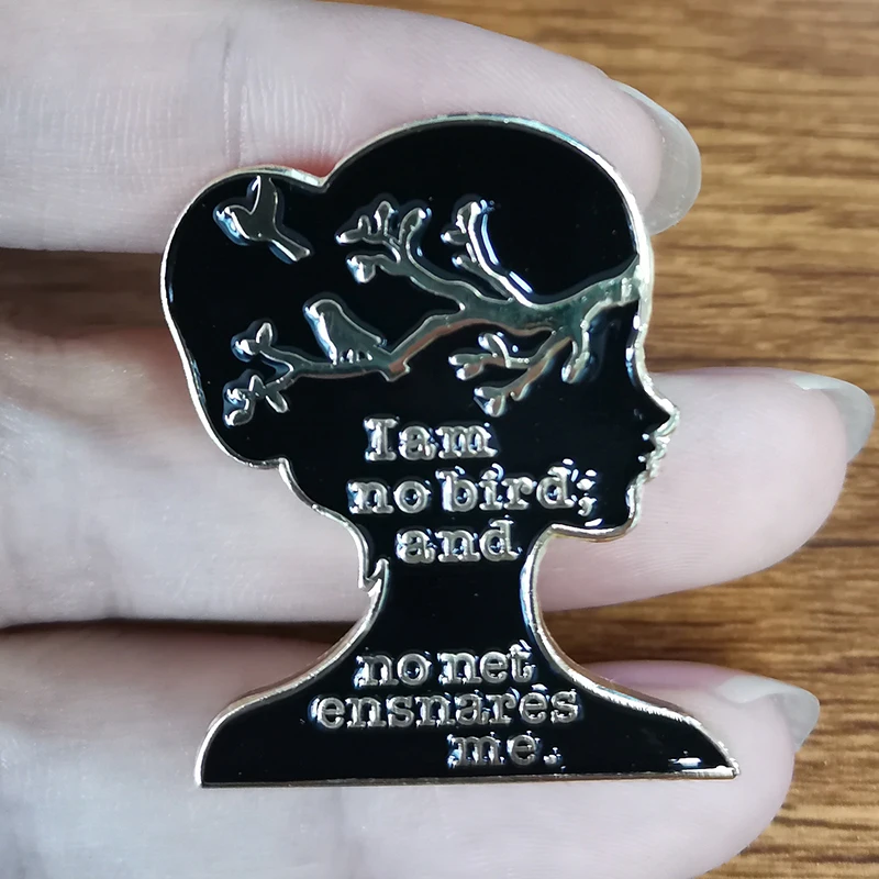 Эмалированный значок с цитатой Jane Eyre Book | Украшения и аксессуары