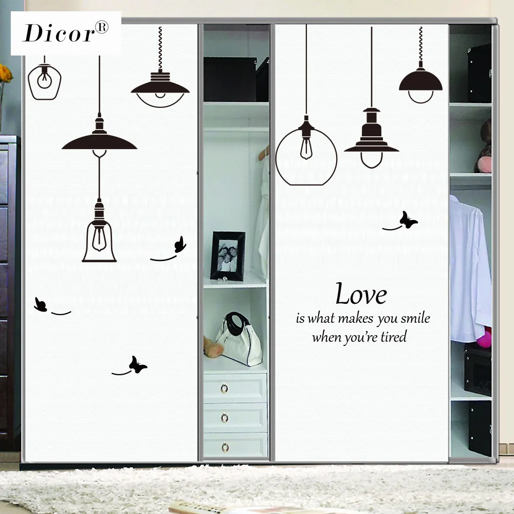 5 видов стилей креативные наклейки на стену для гостиной детей мультяшная люстра