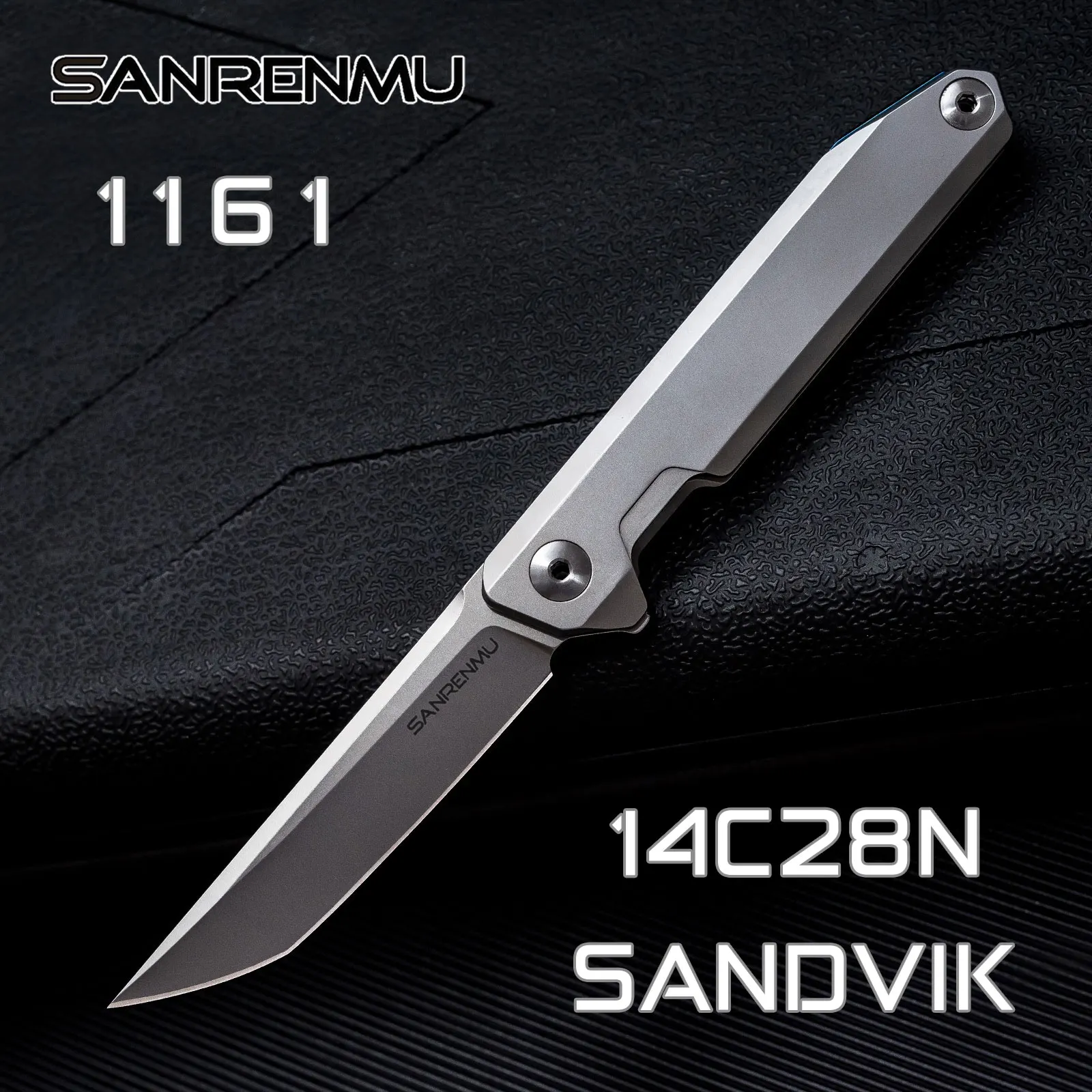 Клинок SANRENMU SRM TOP 14C28N С флиппером шарикоподшипники для охоты туризма выживания