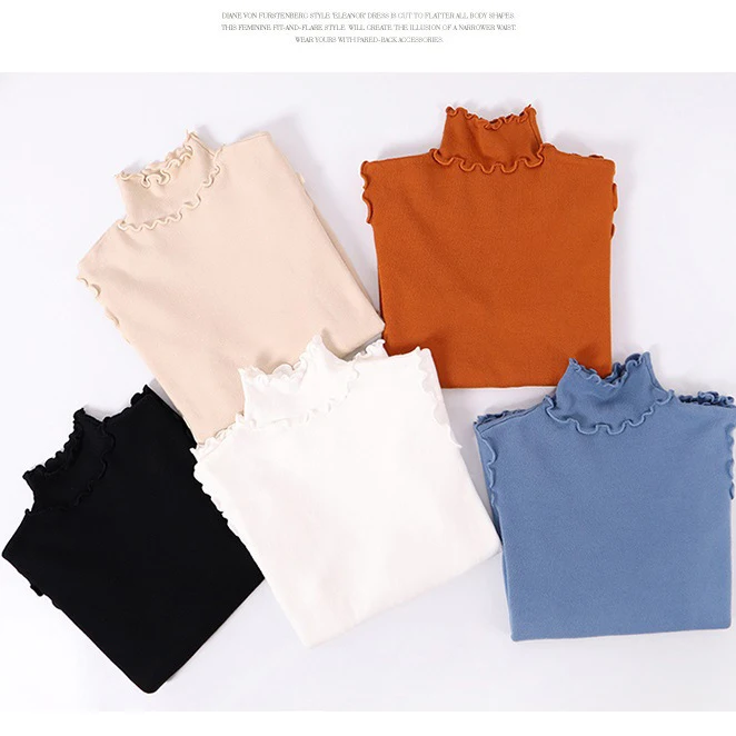 Turtleneck Ruffles Sweaters Fashion 2018 Women Autumn Winter Slim Sweater Pullovers Warm Long Sleeve Ins Vintage Female |