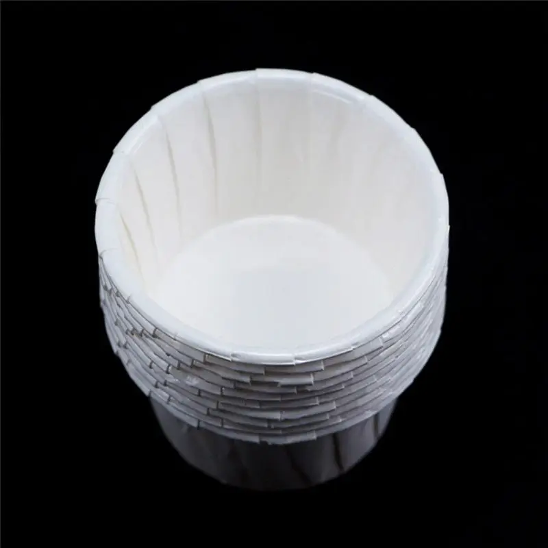 

100Pcs Paper Cup Nose Hair Face Hair Removal Wax Bean Container Cake Paper Tray Paper Bowl Melting Wax Ice Cream Organizer-ABVP