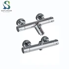 Хромированный термостатический смесительный клапан для ванной смеситель горячей и холодной воды смеситель для ванны сменный клапан для душа