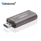 Mini HD 1080P 60fps HDMI-совместим с USB-картой для видеозахвата, игровой коробкой для записи для компьютера OBS и т. д. Потоковая трансляция в прямом эфире