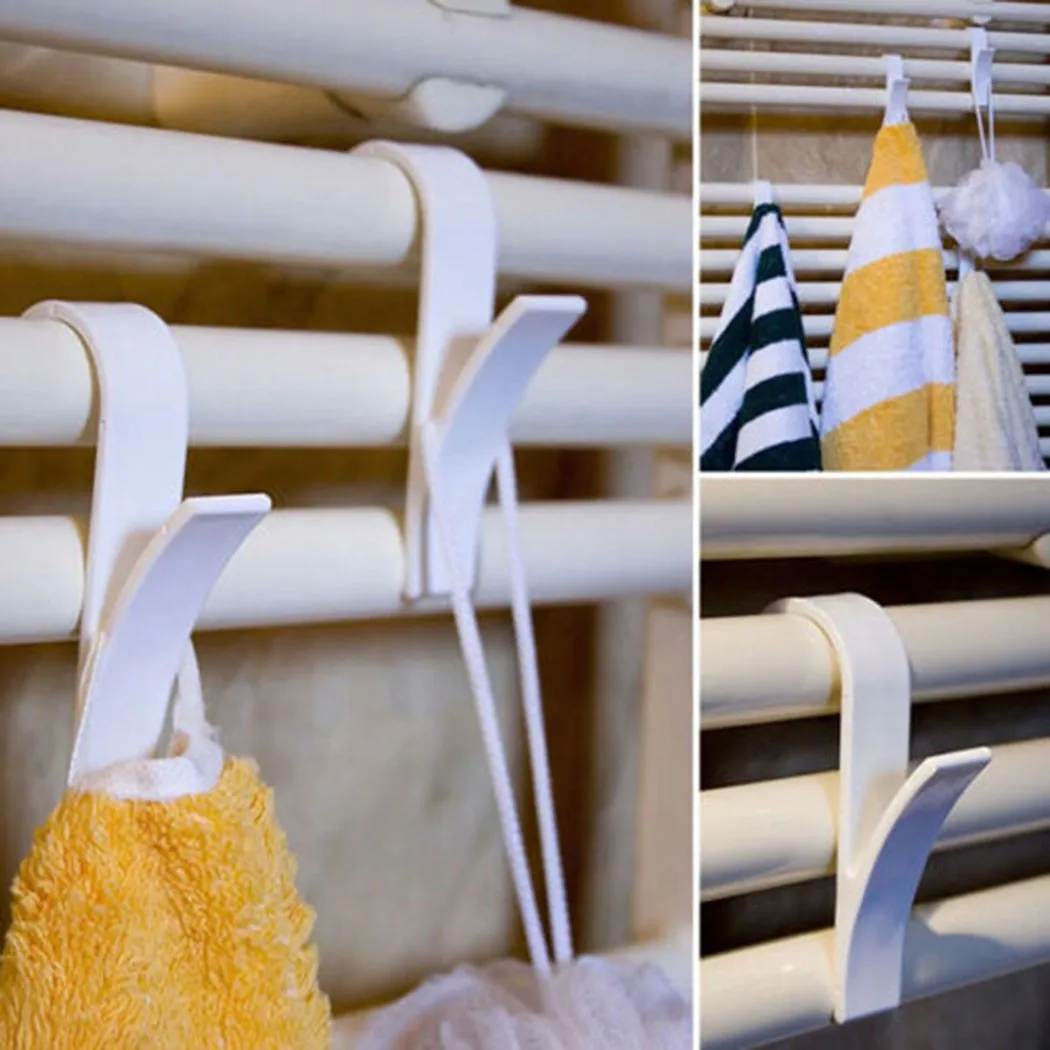 

Hook Heated Towel Rack Radiator Bracket Bathroom Hook Clothes Hanger Soft Scarf Rack Towel Rack Bathroom Hook Holder