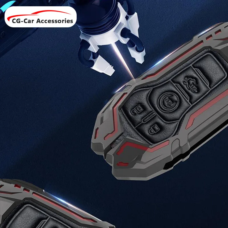 

Car metal key cover For Ford Mondeo Focus Sharp Frost Taurus Explorer Car Mustang Remote control modification Accessories