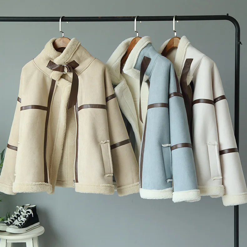 MONMOIRA пальто из овечьей шерсти и замши женские зимние толстые уличные куртки