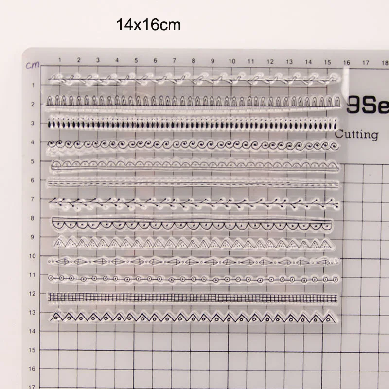 

Lace Border Edge Clear Stamps New 2019 Scrapbooking Rubber Stamp Transparent Silicone Party card making stempel Paper Template
