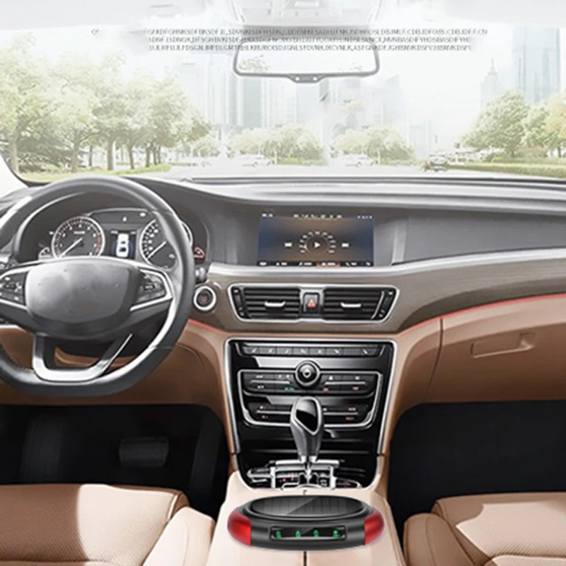 Автомобильный солнечный очиститель воздуха Освежитель Портативный USB Авто