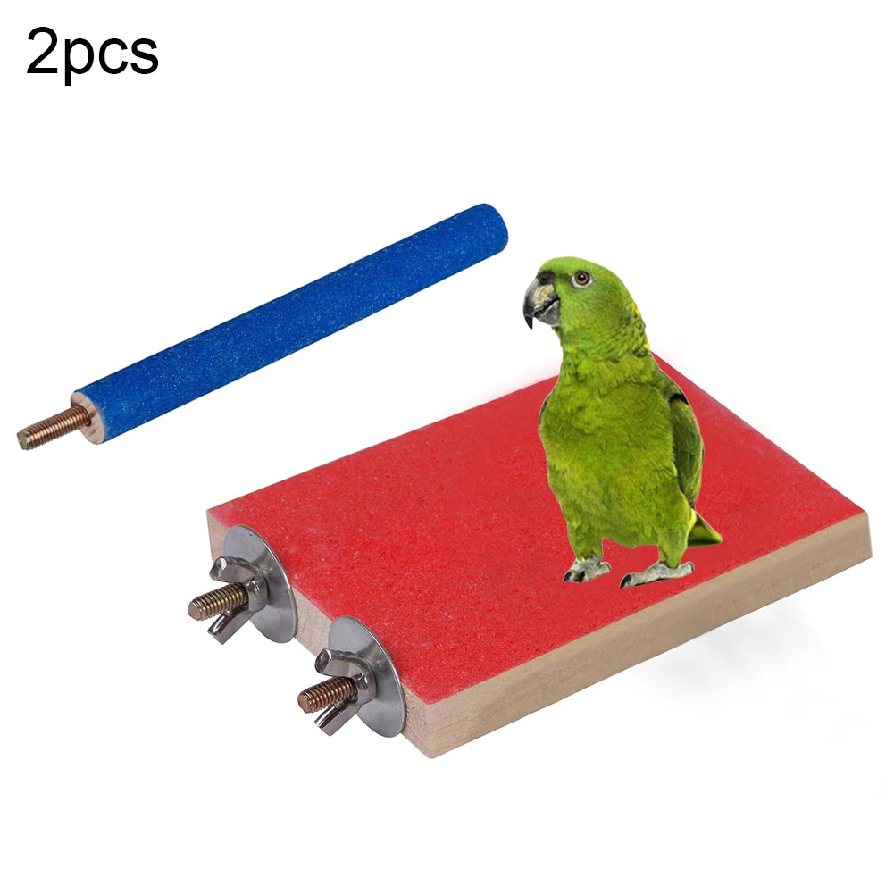 Подставка для птиц красивая платформа 2 шт. удочка шлифовки лап искусственные