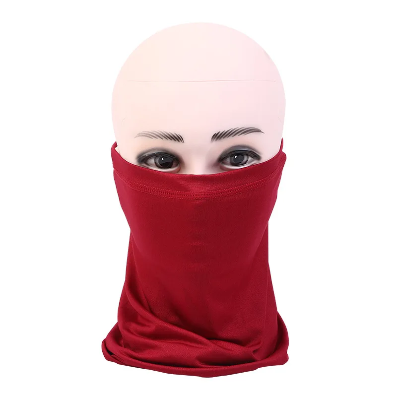 

Caluriri Hot Sale Cheap Seamless Plain Solid Sweatband Face Shields Head Scarf Bandana