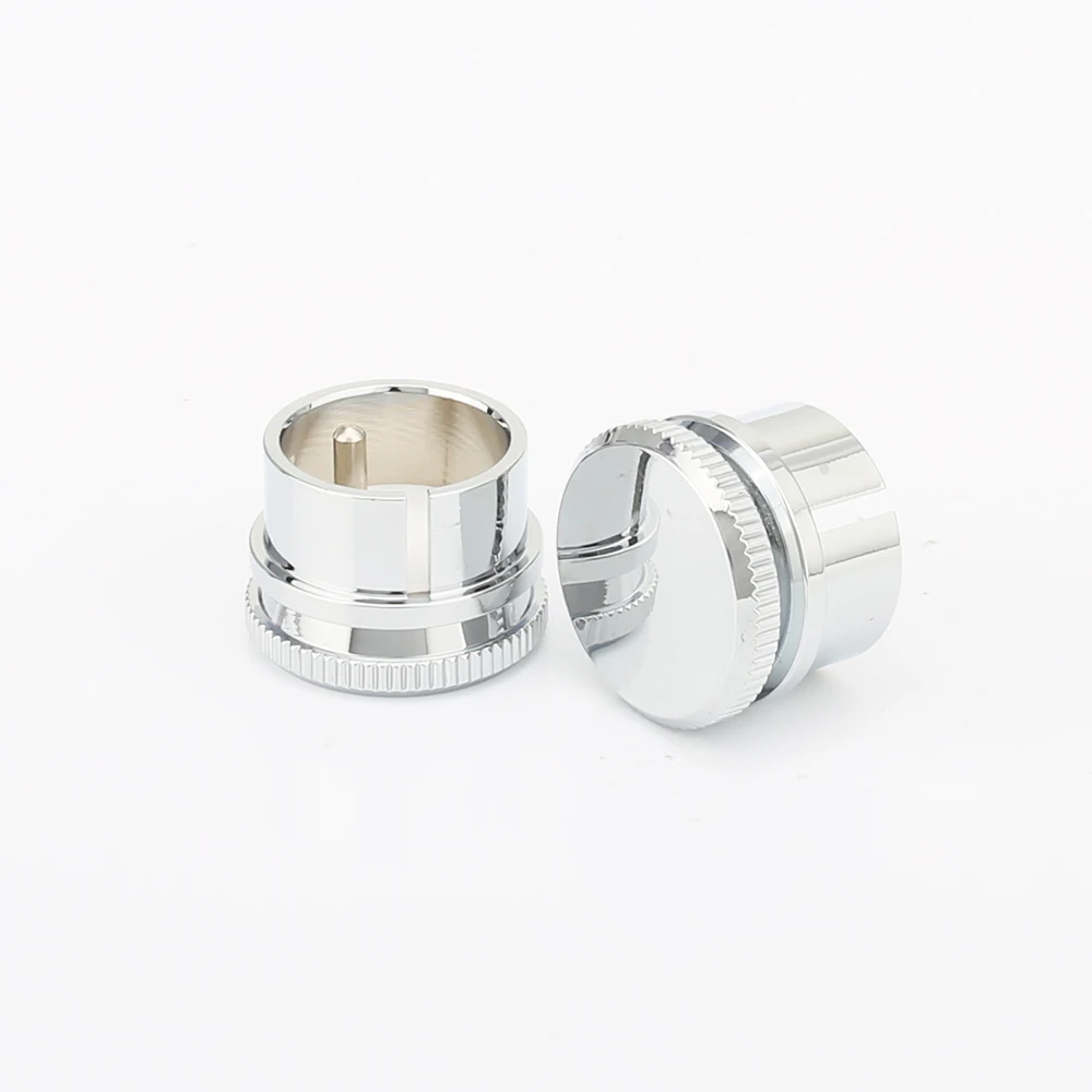 Высокое качество Hifi аудио RCA разъем медные крышки шумовые заглушки хромированный