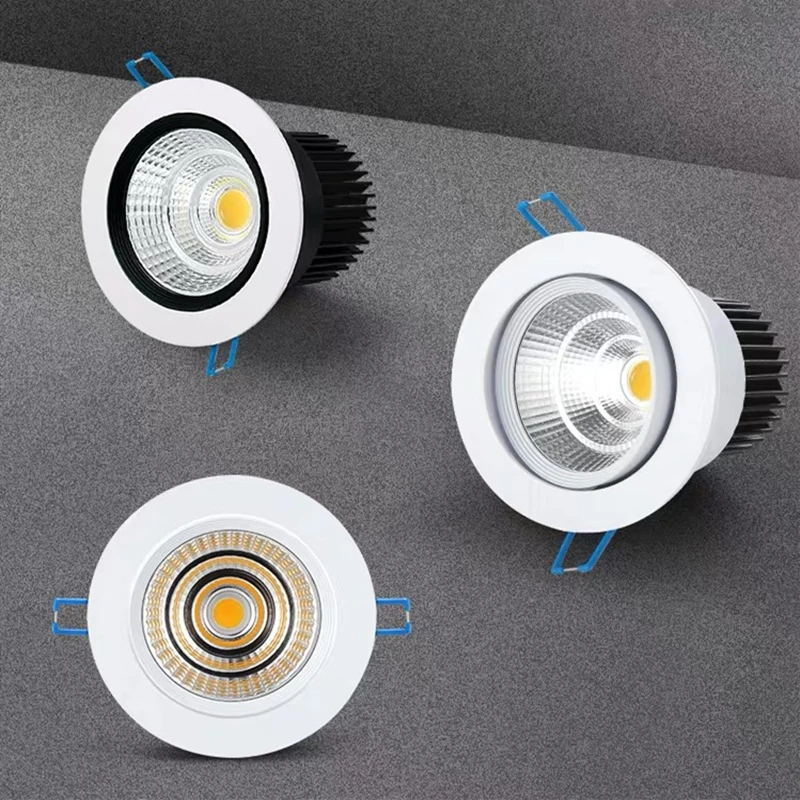 Супер яркий Встраиваемый светодиодный светильник с регулируемой яркостью COB 6 Вт