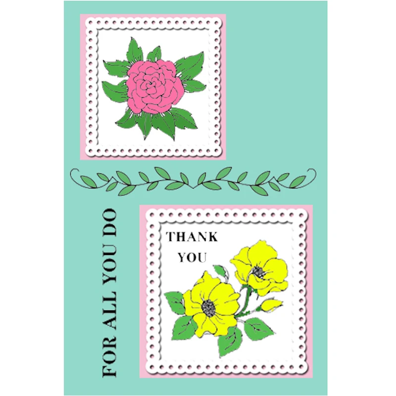 

DABOXIBO Flower Clear Stamps Mold For DIY Scrapbooking Cards Making Decorate Crafts 2020 NEW Arrival