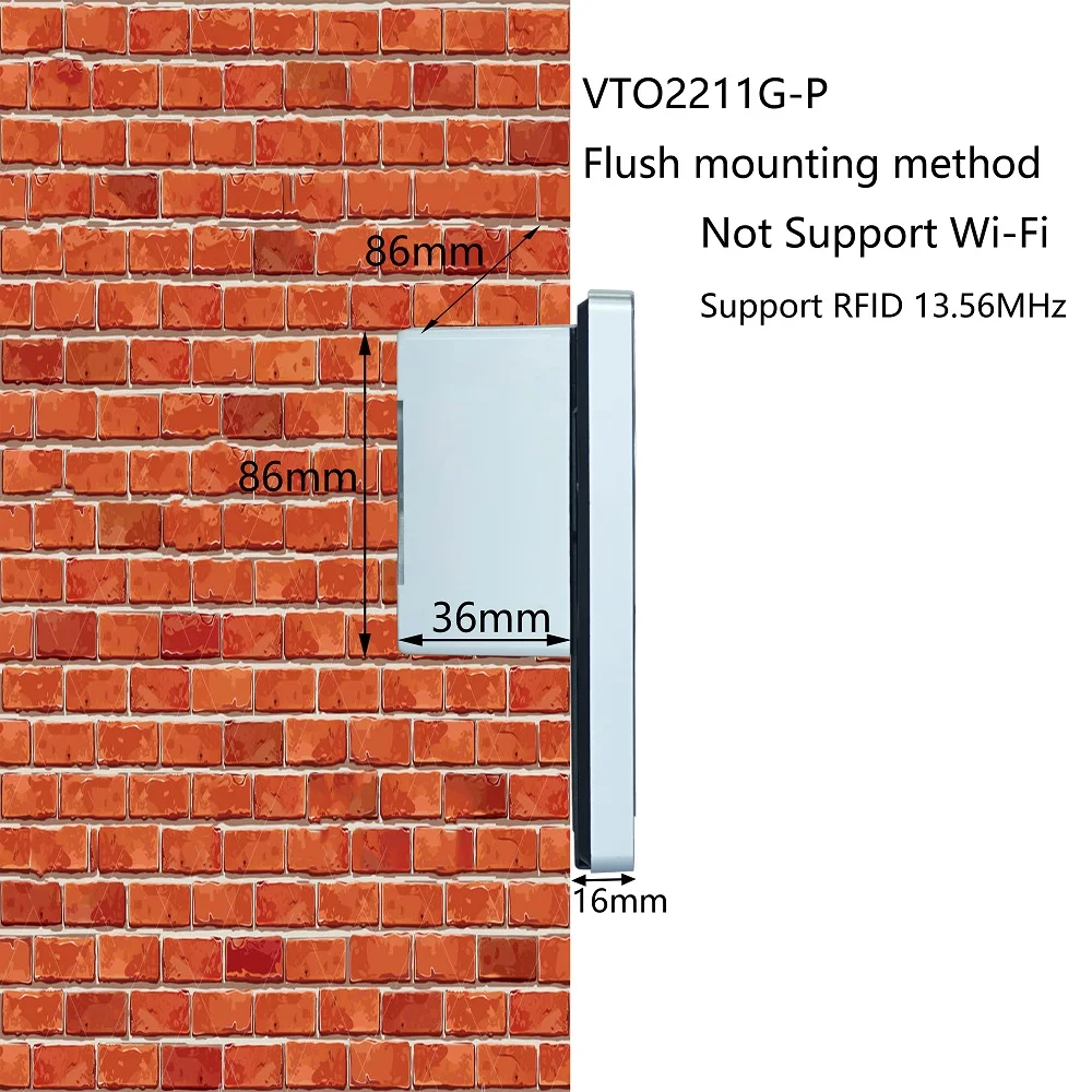 DH логотип multi язык VTO2211G WP P 802.3af PoE IP вилла дверной звонок видео домофон Домофон P2P