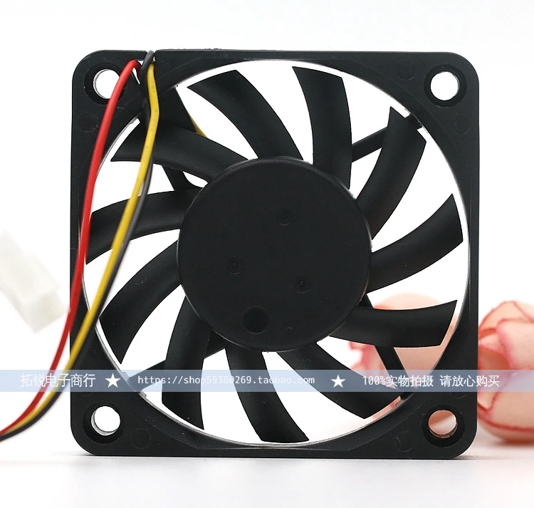 

Taiwan everflow R126010BU 6010 6CM 12V 0.35A Double Ball Max Airflow Rate Fan