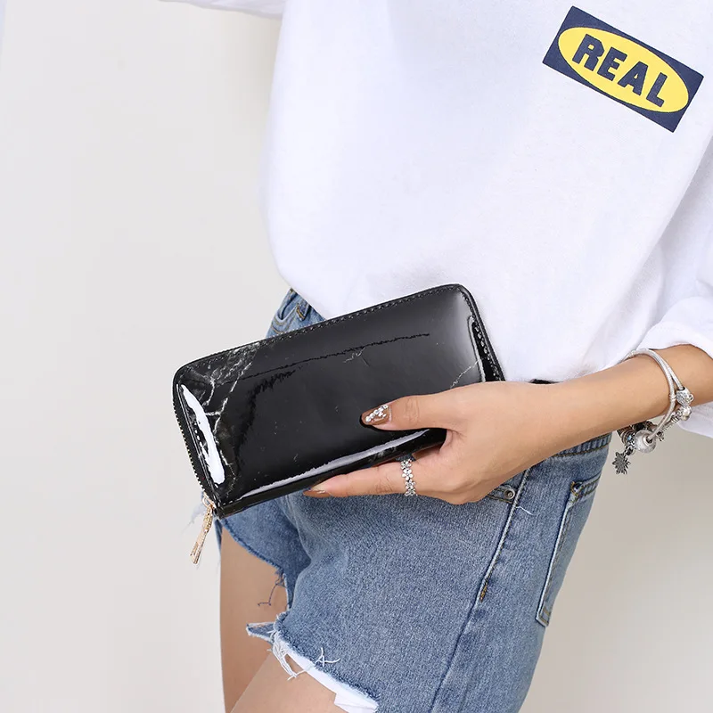 

2021 New Ladies Bag Stone Grain Coin Purse Classic Long Zipper Ladies Clutch Large Capacity Well-designed Wallet CN(Origin)