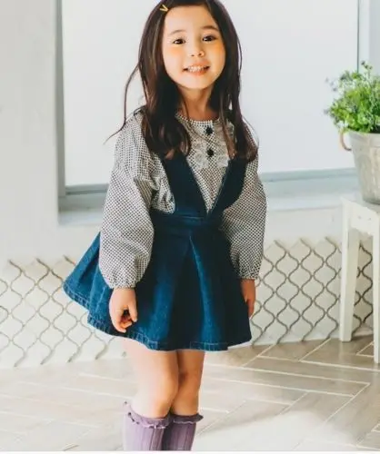 Летняя джинсовая юбка для девочек одежда малышей Комбинезоны на подтяжках маленьких 2019|Юбки| |