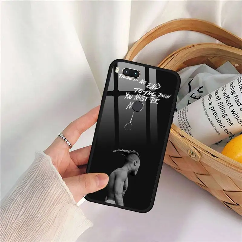 

XXXTentacion Phone Case Tempered glass For xiaomi 6 8 lite se MIX2 2S Redmi 4X 5 6 6a note 4 5 6 7